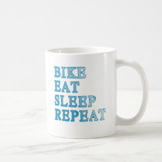 Caneca De Café A bicicleta, come, dorme, repete produtos