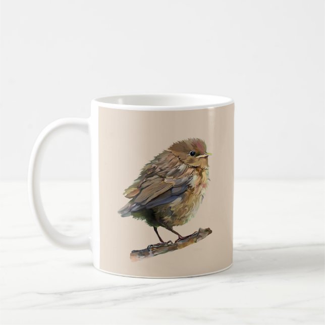 Caneca De Café A blackbird fledgling  (Esquerda)