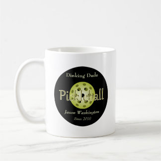 Caneca De Café A Bola de Pickleball do Cara do Dinking