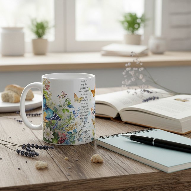 Caneca De Café A bondade de Deus (Criador carregado)