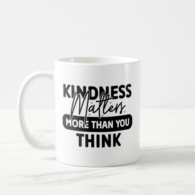 Caneca De Café A bondade moderna é importante (Esquerda)