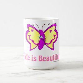 Caneca De Café A Borboleta da Vida é Bela