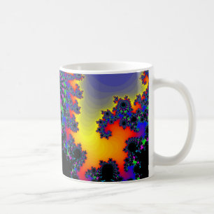 Caneca De Café A borda do Fractal: