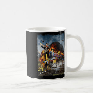 Caneca De Café A Bordo Do Trem Engraçado Donald Trump 2024 Ele