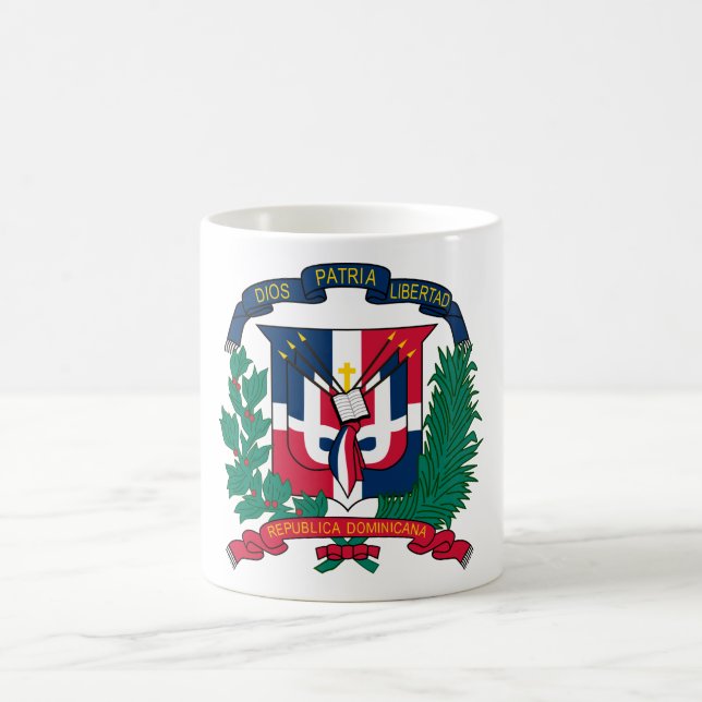Caneca De Café A brasão da República Dominicana FAZ (Centro)