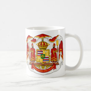 Caneca De Café A brasão real do reino de Havaí
