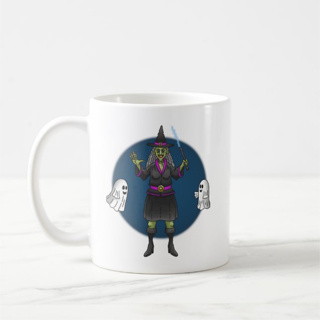 Caneca De Café A Bruxa Verde e os Fantasmas (Esquerda)
