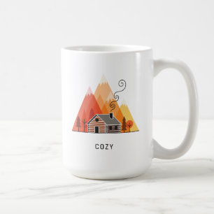 Caneca De Café A Cabina Cozy nas Montanhas
