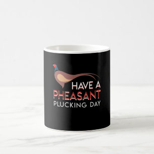 Caneca De Café A caça do faisão tem o faisão arrancar o dia