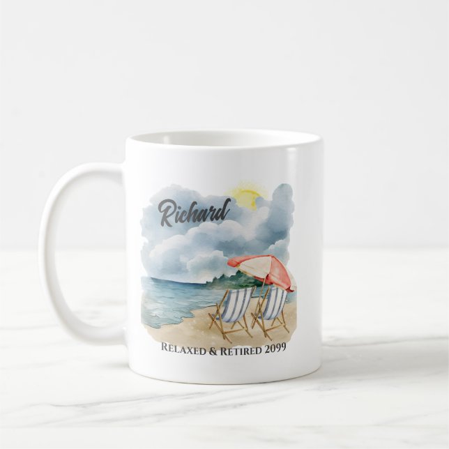 Caneca De Café A Cadeira De Praia De Reforma Foi Considerada (Esquerda)
