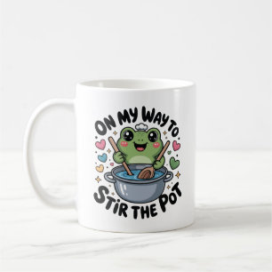 Caneca De Café A Caminho De Mexer O Caldeirão Sapo Travessura Hum