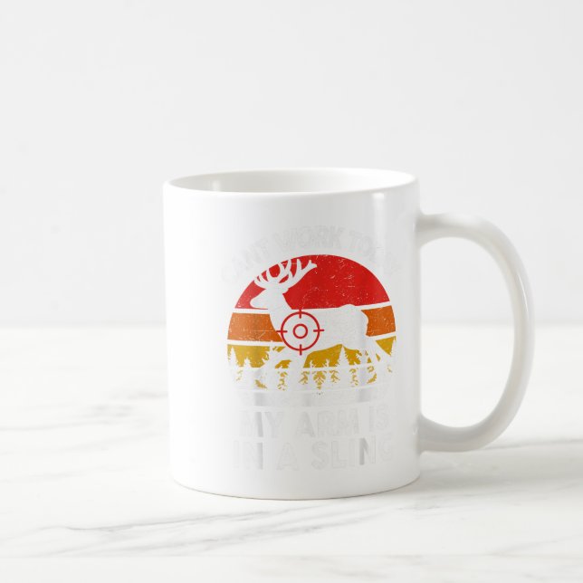 Caneca De Café A Camisa De Caça De pais Não Pode Funcionar Hoje M (Direita)