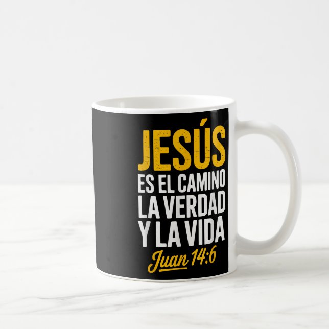 Caneca De Café A Camisa De Jesus Em Espanhol Cristão Espanhol  (Direita)