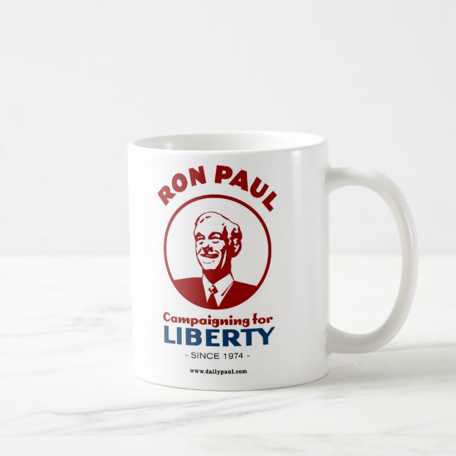 Caneca De Café A campanha de Ron Paul para a liberdade! (Direita)
