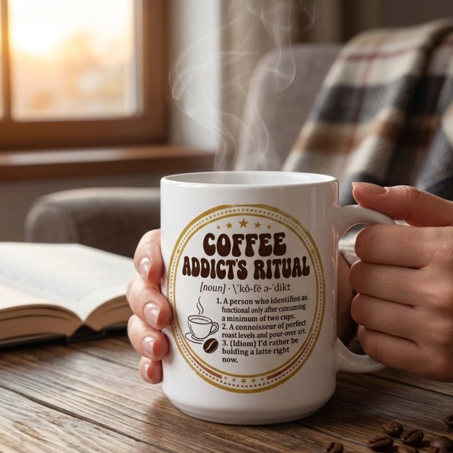 Caneca De Café A caneca do Viciado em Café - Presentes engraçados (Criador carregado)