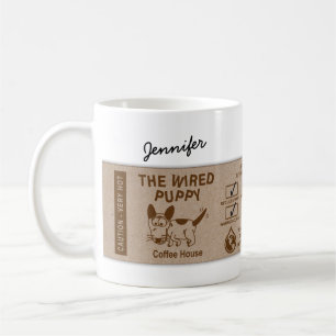 Caneca De Café A Capa de Ambiente de Puppy com Fio Personalizada