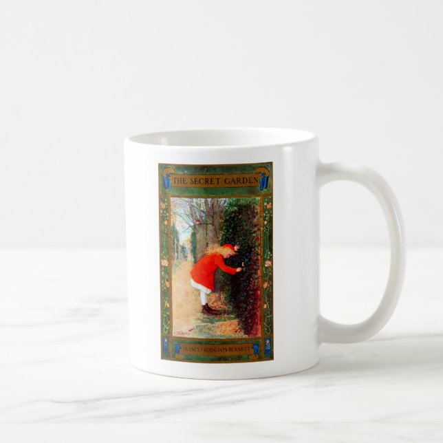 Caneca De Café A capa do livro & as citações do jardim secreto (Direita)