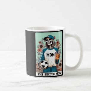 Caneca De Café A carta de tarô da mamãe do futebol americano esqu