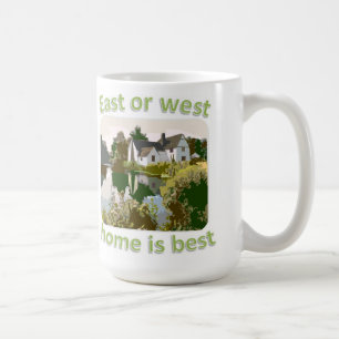 Caneca De Café A casa do leste ou a ocidental é a melhor