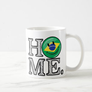Caneca De Café A casa é aquecedor de sorriso da casa da bandeira