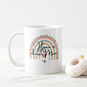 Caneca De Café A casa é onde a mãe está