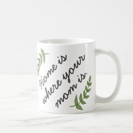 Caneca De Café A casa é onde sua mãe é moderna em dia de as mães