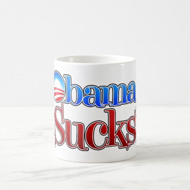 Caneca De Café A caserna Obama suga (Centro)