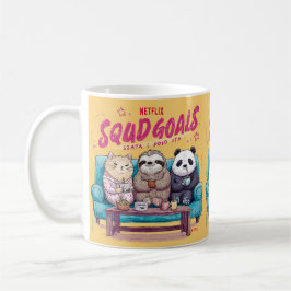 Caneca De Café A Cat, Sloth, and Panda's Ultimate Netflix Night