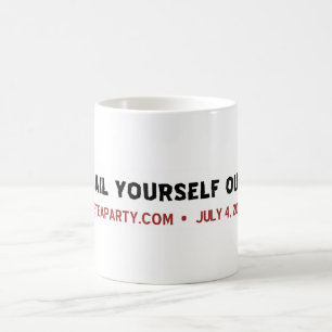 Caneca De Café A caução você mesmo para fora agride