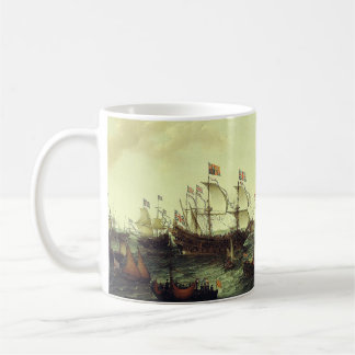Caneca De Café A Chegada do Eleitor Palatino em Flushing