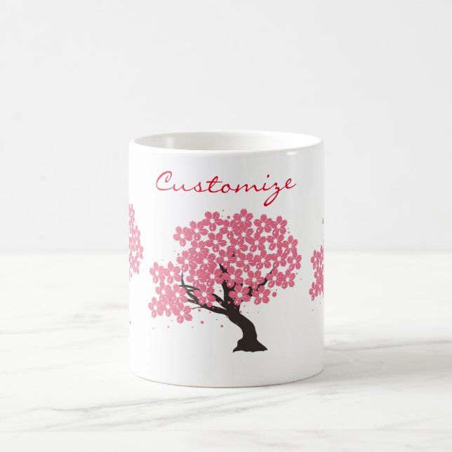 Caneca De Café A Cherry-Blossoms Thunder_Cove Japonesa Sakura (Centro)
