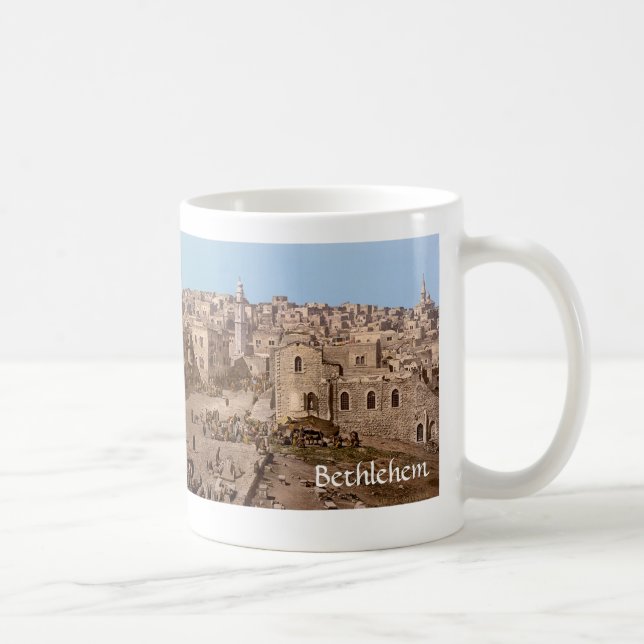 Caneca De Café A cidade santa de Bethlehem (Direita)