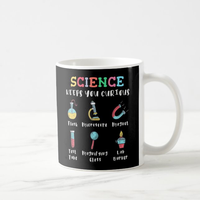 Caneca De Café A ciência mantém você curioso (Direita)