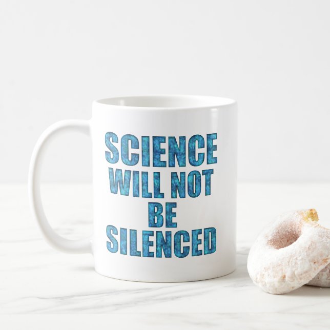 Caneca De Café A Ciência Não Será Silenciada (Com Donut)