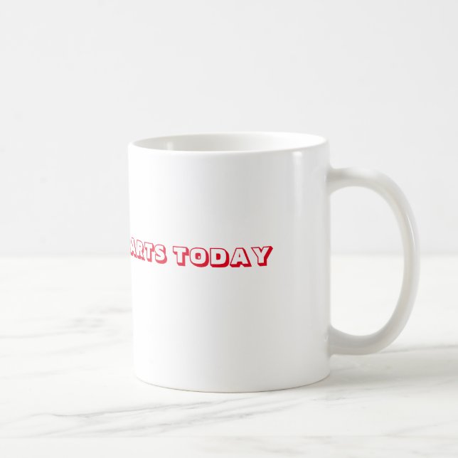 Caneca De Café A Coffee Mug exibia "O Amanhã Começa Hoje". (Direita)