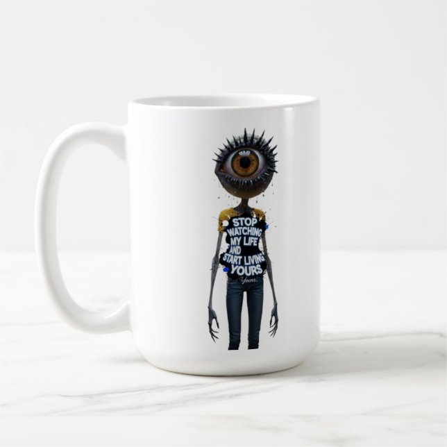 Caneca De Café A Coleção Olho e Palavra (Esquerda)