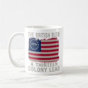 Caneca De Café A Colônia Britânica Levantou Treze Em 4 De Julho