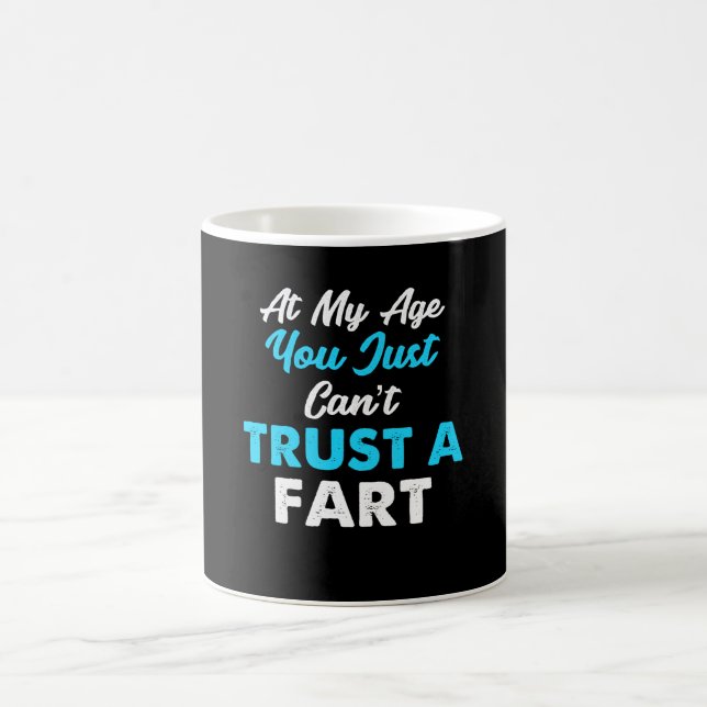 Caneca De Café A confiança chanfrada Fart design agradável da (Centro)