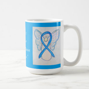 Caneca De Café A consciência da doença de Addison Ribbon Angel Mu