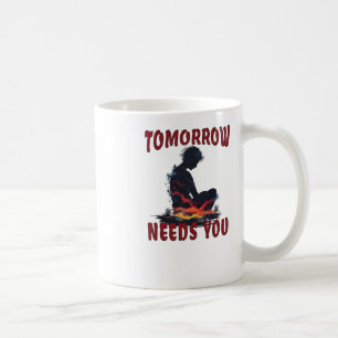Caneca De Café A consciência sobre a prevenção suicida Amanhã pre