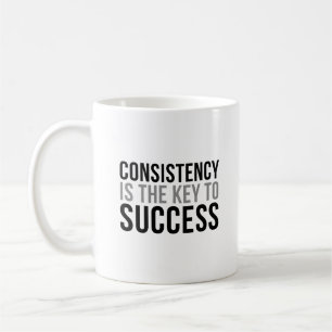 Caneca De Café A consistência é a chave ao sucesso