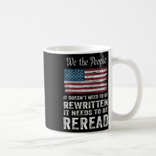 Caneca De Café A Constituição Da Bandeira Dos Eua Tem De Ser Reno