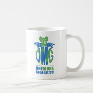 Caneca De Café A cor do logotipo de OMG, salvar o MountainGorilla