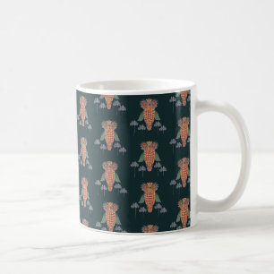 Caneca De Café A Coruja da sabedoria e das flores
