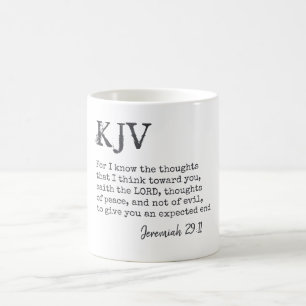 Caneca De Café A Cotação de Bíblia Jeremiah 29:11 KJV - Pode Ser