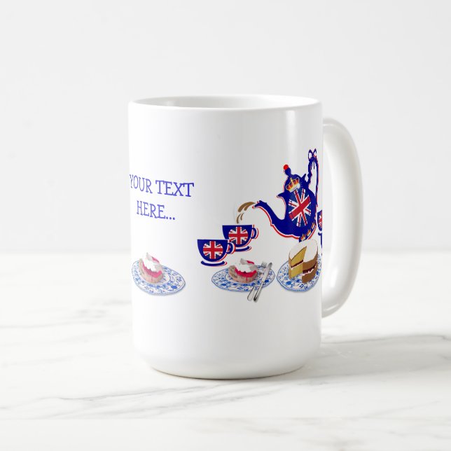 Caneca De Café A Cuppa Britânica Excelente (Frente Esquerda)