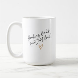 Caneca De Café A Cura Parece Silenciosa, Não Alta