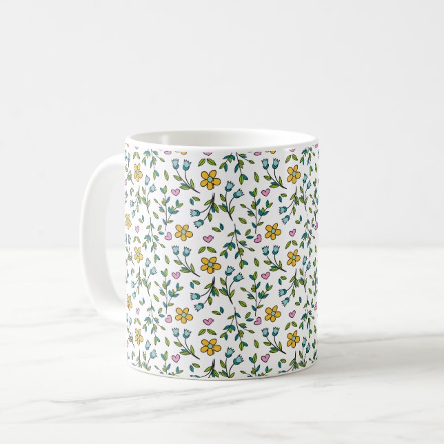 CANECA DE CAFÉ A DAINTY FLOWER MUG (Frente Esquerda)