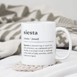 Caneca De Café A definição de Siesta espanha palavras em inglês