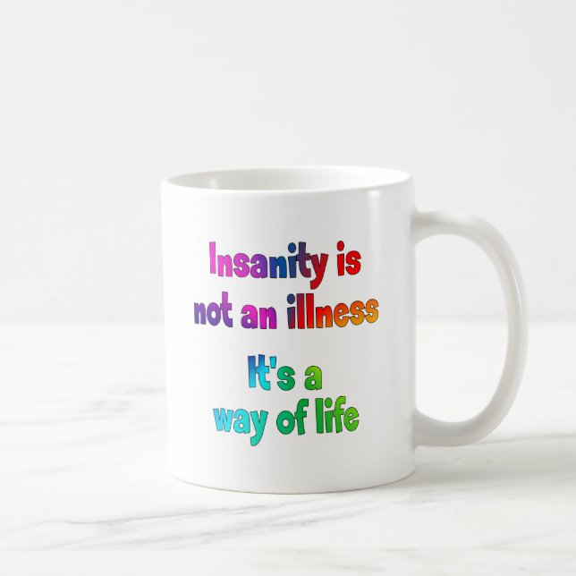 Caneca De Café A demência não é uma doença (Direita)